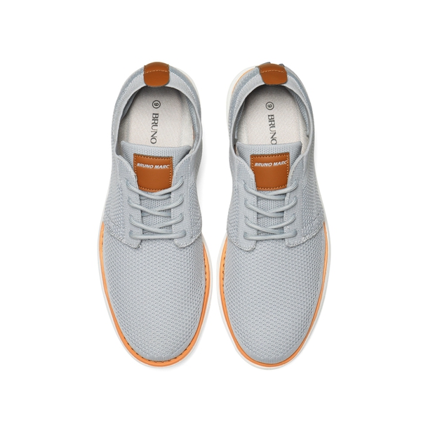 [KnitFlex Breeze] Men's Breathable Mesh Oxford Sneakers - GREY - 4
